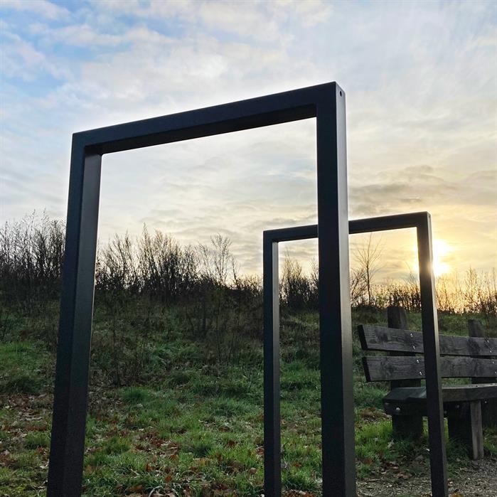Bicycle stand corten (undefined)